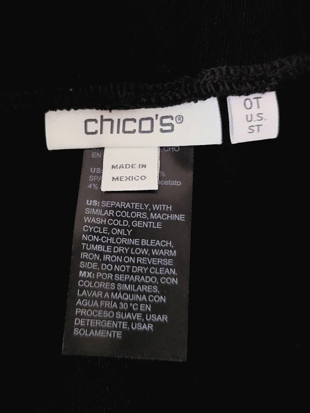 Chico's Travelers Wide-Leg Border Print Pants Size 0T (S/US 2-4)